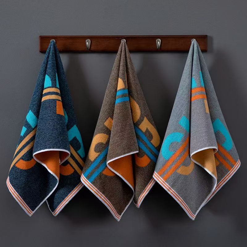 毛巾 蓝灰棕三条装  40*90cm